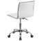 Merrick Lane Amelie Home Office Chair Ergonomic Executive Ribbed Low Back Armless Computer Desk Chair - Base, Frame & Border